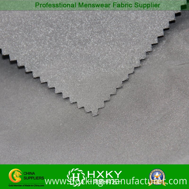 75D Lustrous Fiber with Twill Polyester Semi Memory Fabric for Bomber Jacket